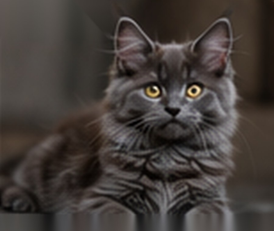 Sample generated Maine Coon kitten named Nova